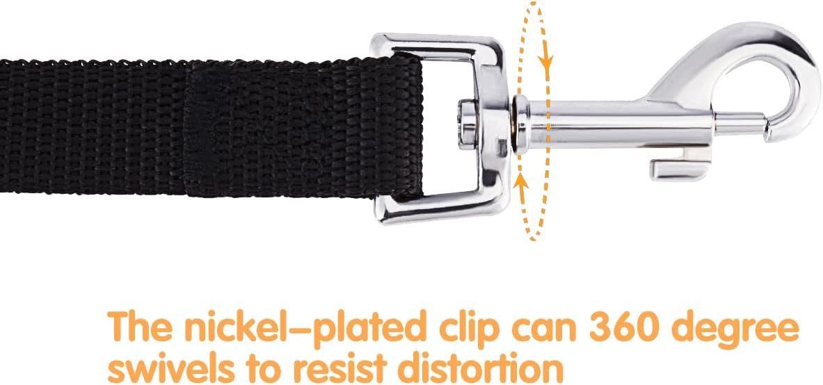 Dog/Puppy Obedience Recall Training Agility Lead - 9 meter Training Leash - Great for Training, Play, Camping, or Backyard, 2 Packs Black Long Leash - Image 3