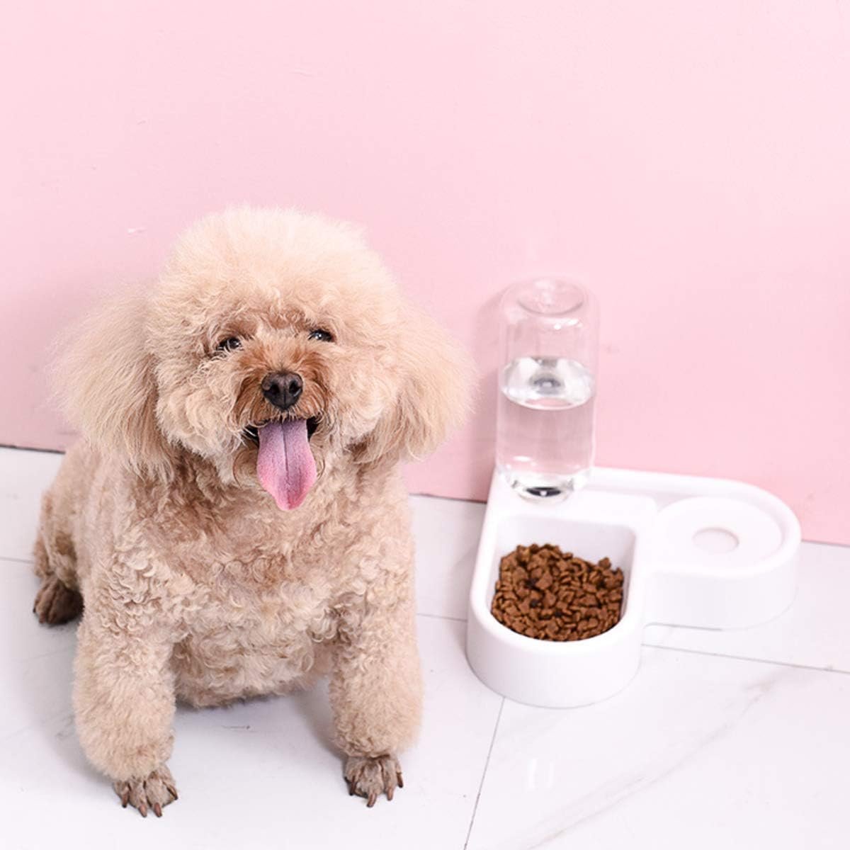 Pet Bowl Feeder Automatic Water Food Bowl Coner Dog Bowl Cat Bowl Space Saver Bowl Pet Water Bottle - Image 5