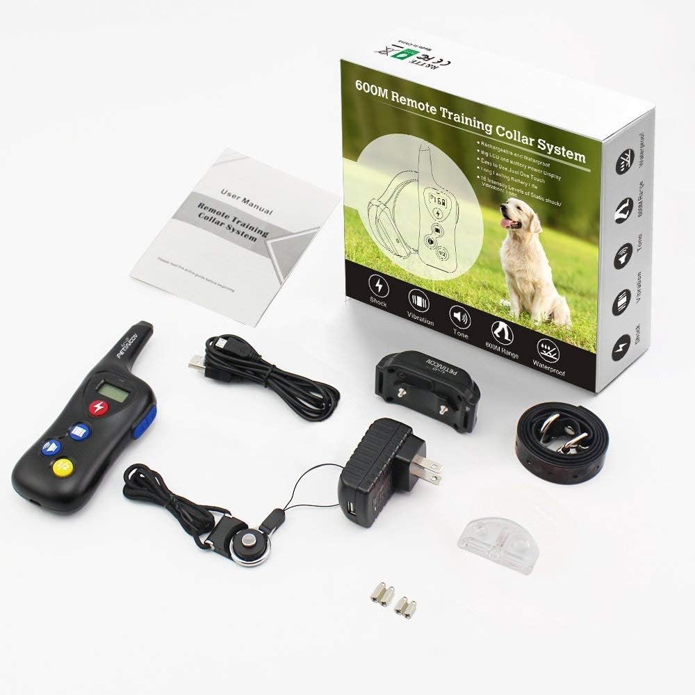 PETINCCN P690 Remote Dog Training Shock Collar 2000FT The Receiver 100% Waterproof and Rechargeable Pet Trainer Collar with 16 Levels Beep Vibrating Sport Electric 1 Collar Dog (8-100lbs) - Image 4