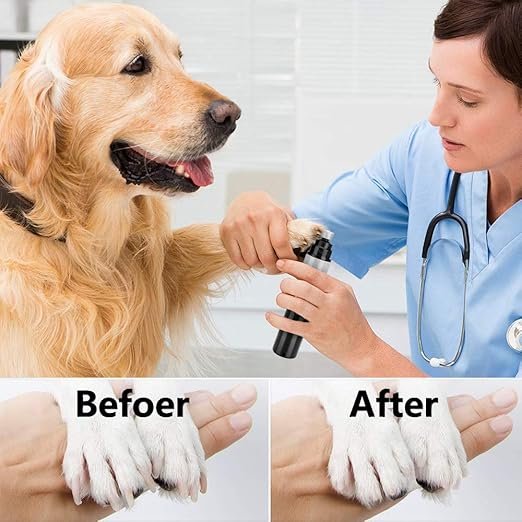 Professional Dog Nail Grinder, Electric Pet Nail Grinder Cat & Dog Nail Trimmer for Small, Medium and Large Claw Painless Care, Low Noise 2-Speed Control (Black) - Image 4