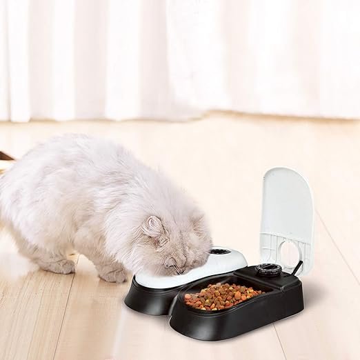 PAWISE Automatic Cat Feeders 2 Meal Automatic Dog Feeder,Dog/Cat Food Dispenser 1.5 Cups, Schedule Meal or Treat, with 48-Hour Timer - Image 4