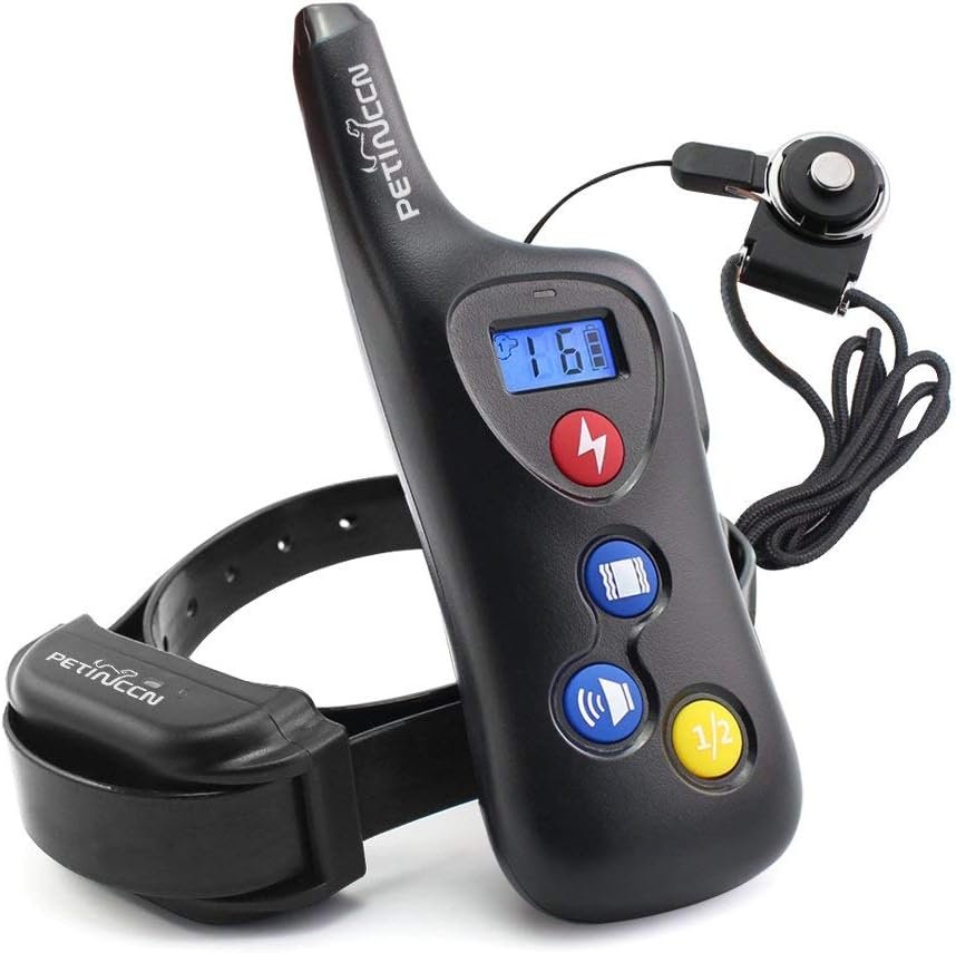 PETINCCN P690 Remote Dog Training Shock Collar 2000FT The Receiver 100% Waterproof and Rechargeable Pet Trainer Collar with 16 Levels Beep Vibrating Sport Electric 1 Collar Dog (8-100lbs)