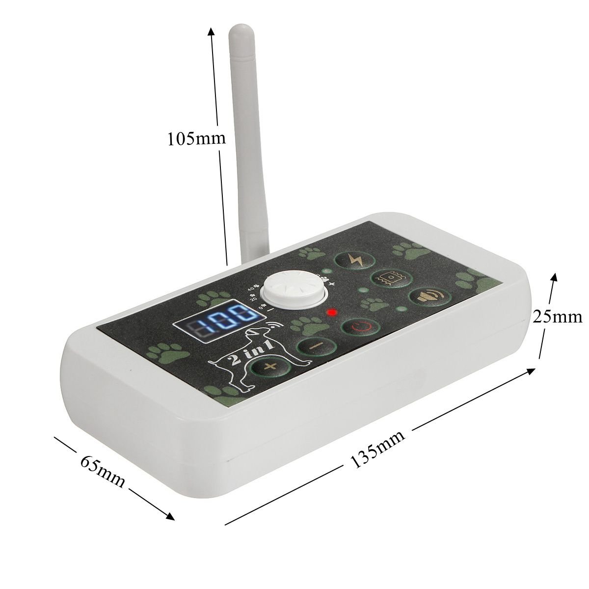 Dog Wireless Fence & Training Collar 2-in-1 System, Pets Dog Containment System Boundary Container with IP65 Waterproof Dog Training Collar Receiver, Adjustable Control Range 200 meter,for1dog - Image 7