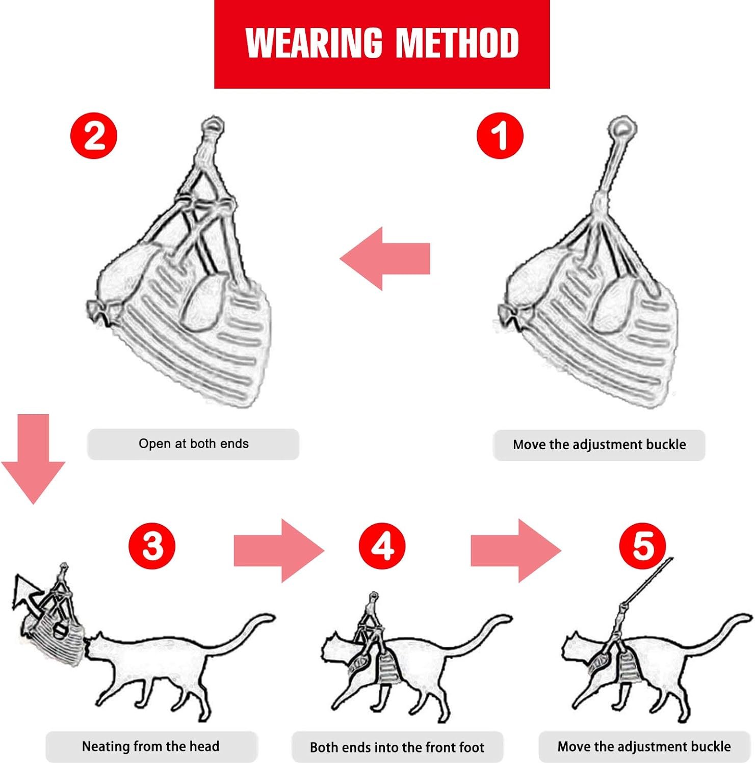 Small Dog Harness and Leash Set - No Pull Pet Harness with Soft Mesh Nylon Vest for Small Dogs and Cats Red - Image 11