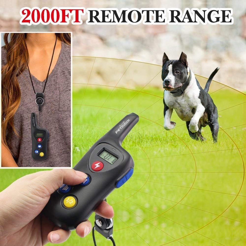 PETINCCN P690 Remote Dog Training Shock Collar 2000FT The Receiver 100% Waterproof and Rechargeable Pet Trainer Collar with 16 Levels Beep Vibrating Sport Electric 1 Collar Dog (8-100lbs) - Image 6
