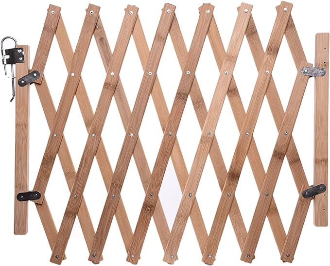 Expandable Accordion Dog Gate Wooden Pet Folding Fence Isolation Protection Gate - Image 8
