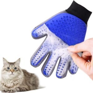 Pet Hair Grooming Glove- Gentle Pet Hair Deshedding glove and Bath Tool
