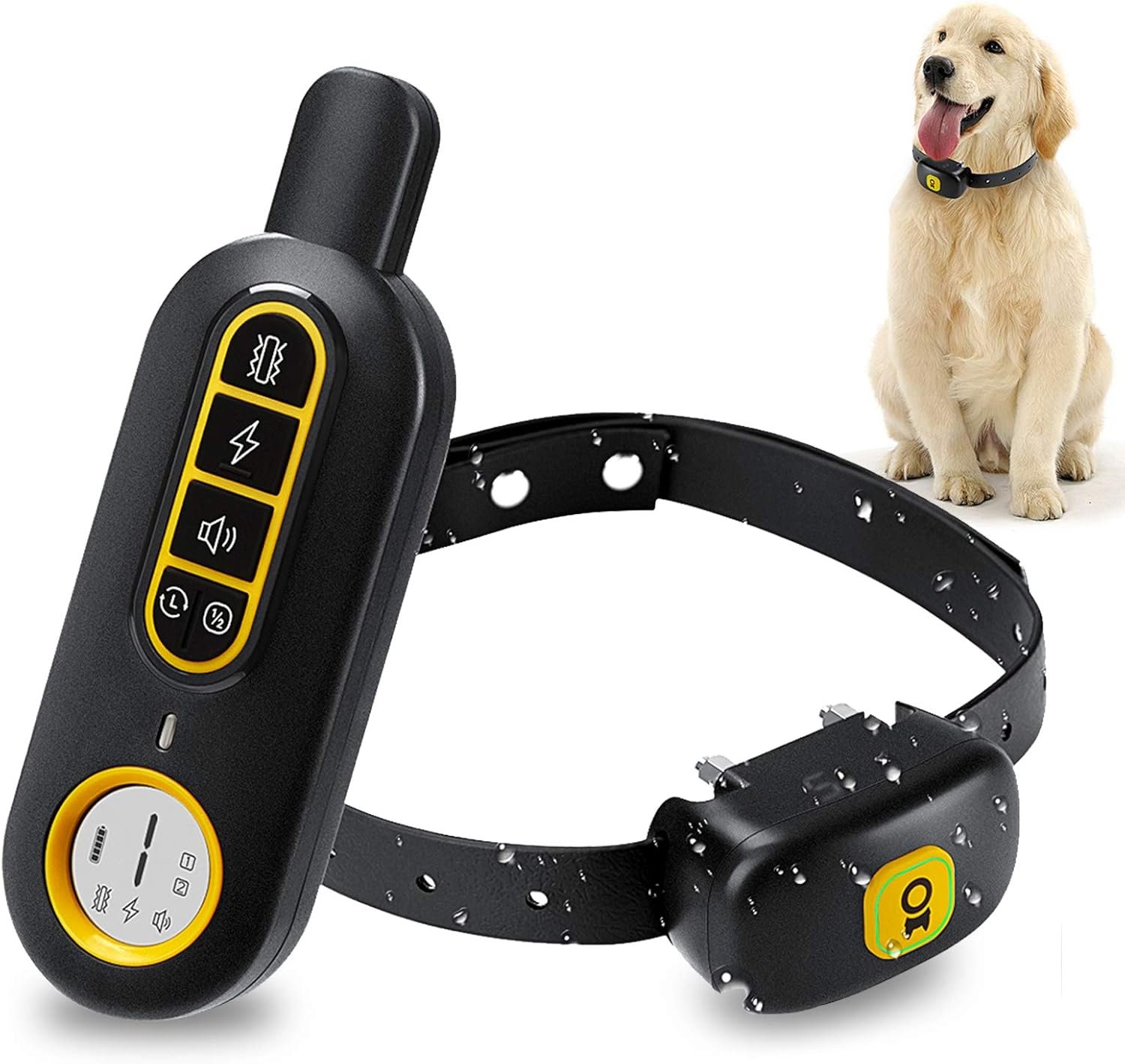 Dog Training Collar, Shock Collar for Dogs with Remote, 3 Training Modes-Beep, Vibration and No Harm Shock, 2 in 1 Rechargeable Collar, Adjustable Waterproof E Collar for Large Medium Small Dogs
