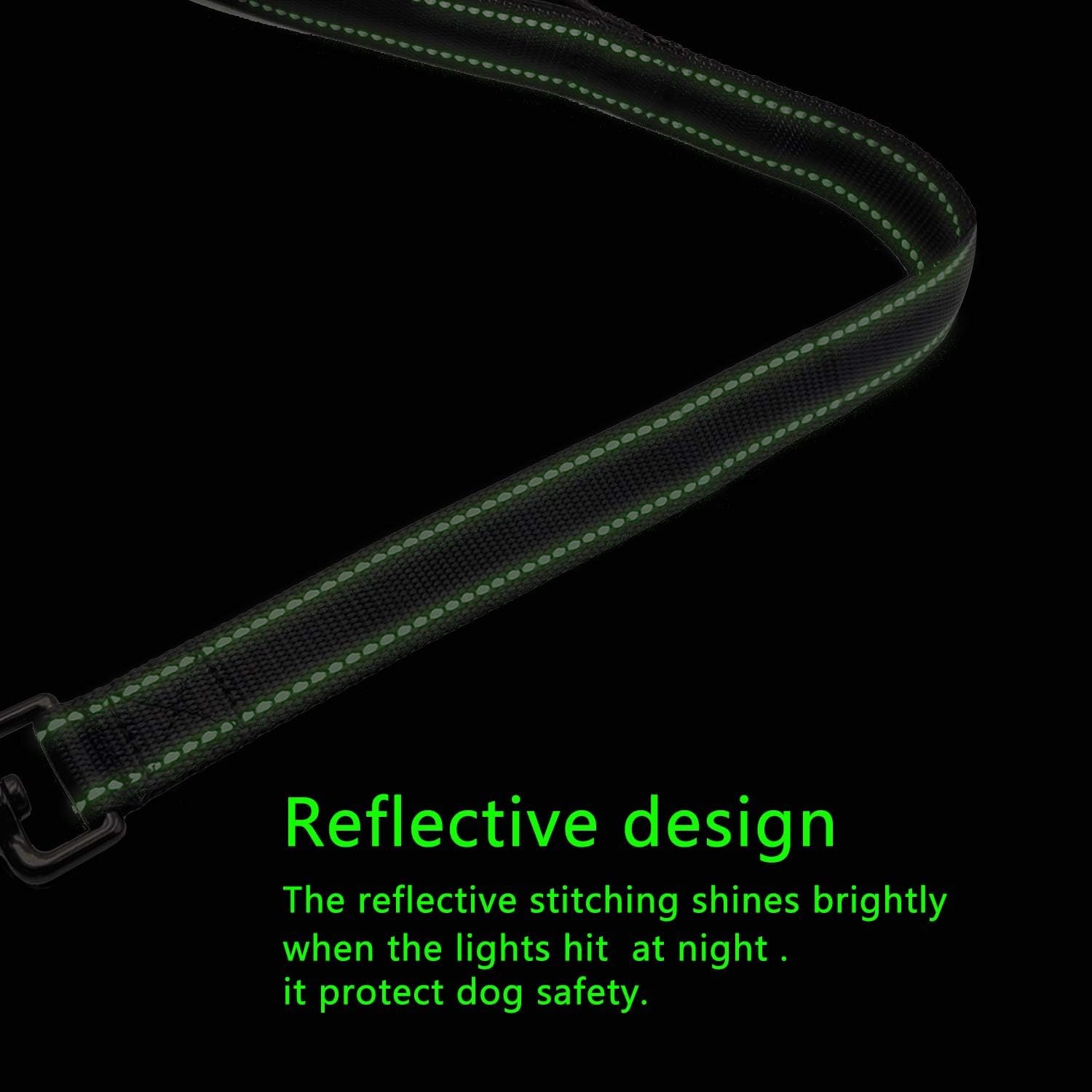 Heavy Duty Dog Leash with Comfortable Padded Handle Reflective Training Dog leashes for Medium Large Dogs Up to 80lbs - Image 3
