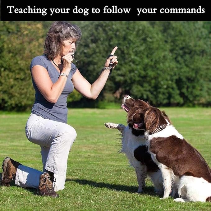 Dog Whistle to Stop Barking, Adjustable Pitch Ultrasonic Training Tool Silent Bark Control for Dogs - Image 3