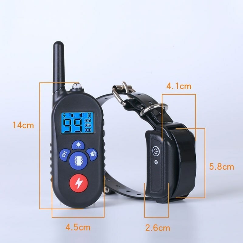 Remote Control Electric Shock Bark Stopper Vibration Warning Pet Supplies Electronic Waterproof Collar Dog Training Device - Image 3