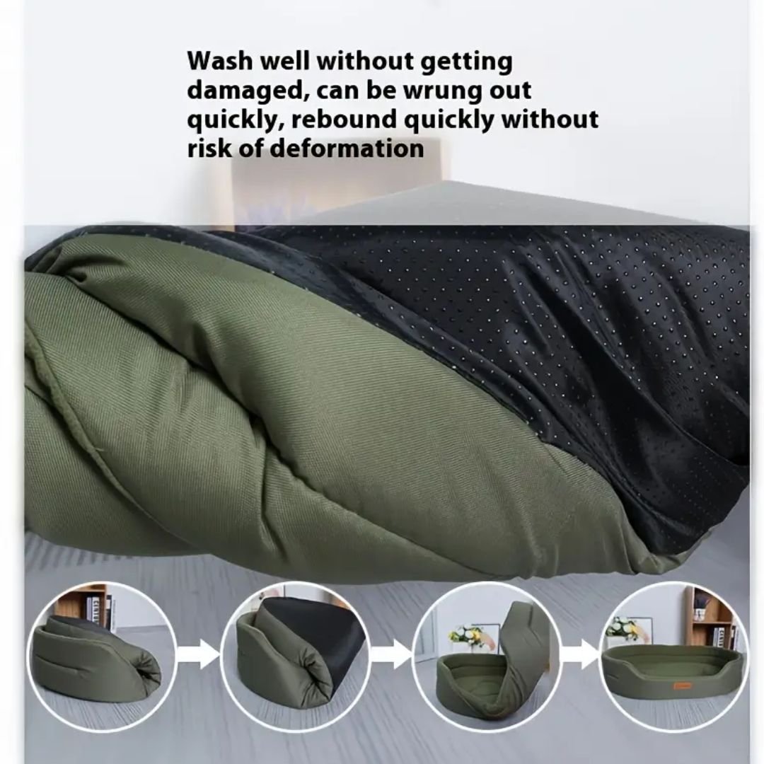Comfort Plus Pet Bed: Spacious, Non-Slip, Breathable Design for All Seasons - Machine Washable, Ideal for Medium to Large Breeds - Image 3