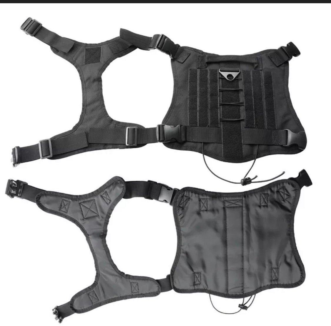 Premium Tactical Dog Harness, Military Dog Harness Patent Straps, Extended Service Dog Vest No Pull Dog Harness with Way Handles& Metal D Rings, Personalized Dog Vest (M),(L),(XL) - Image 14