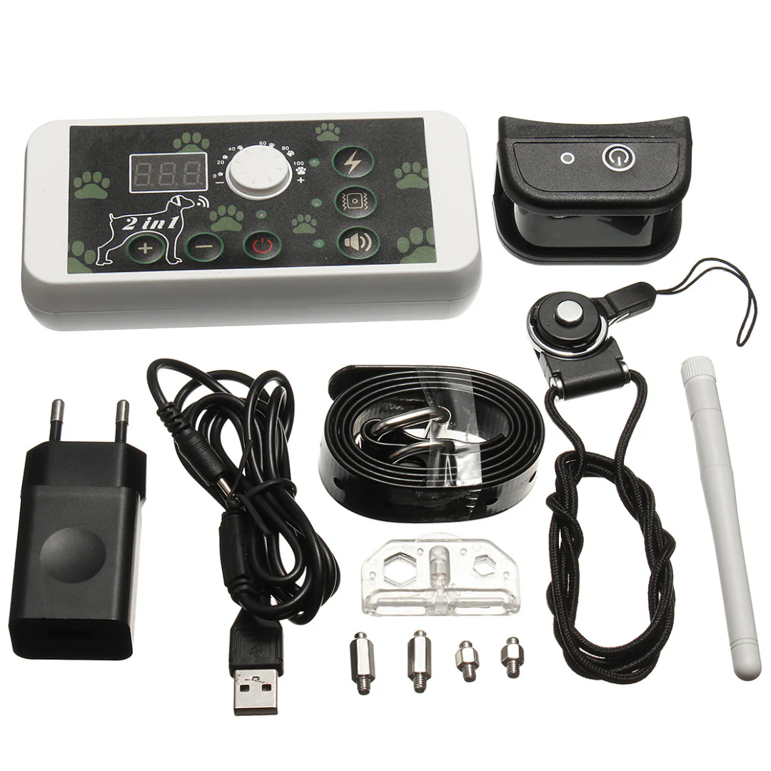 Dog Wireless Fence & Training Collar 2-in-1 System, Pets Dog Containment System Boundary Container with IP65 Waterproof Dog Training Collar Receiver, Adjustable Control Range 200 meter,for1dog - Image 9