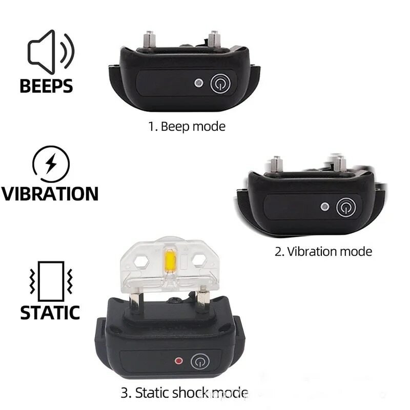 Remote Control Electric Shock Bark Stopper Vibration Warning Pet Supplies Electronic Waterproof Collar Dog Training Device - Image 9