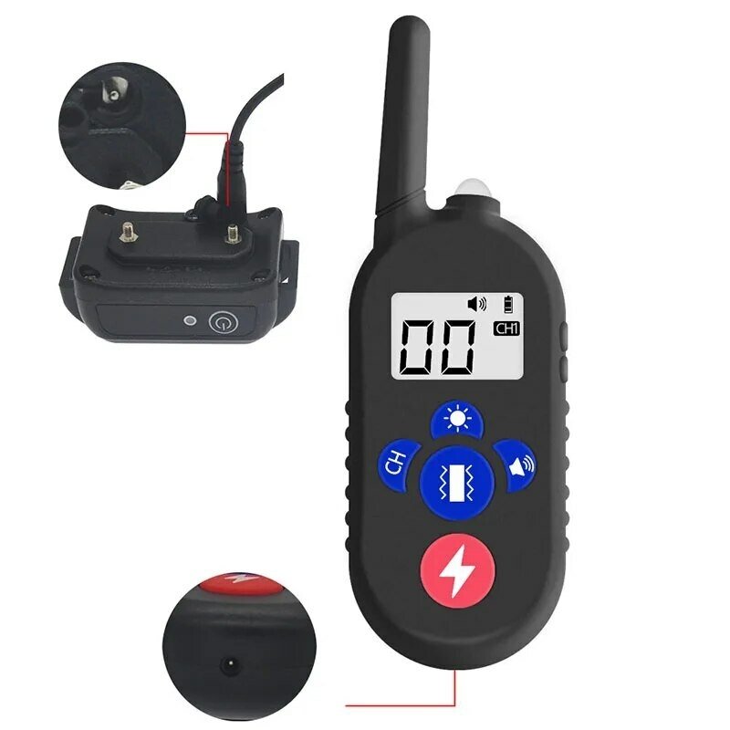 Remote Control Electric Shock Bark Stopper Vibration Warning Pet Supplies Electronic Waterproof Collar Dog Training Device - Image 10