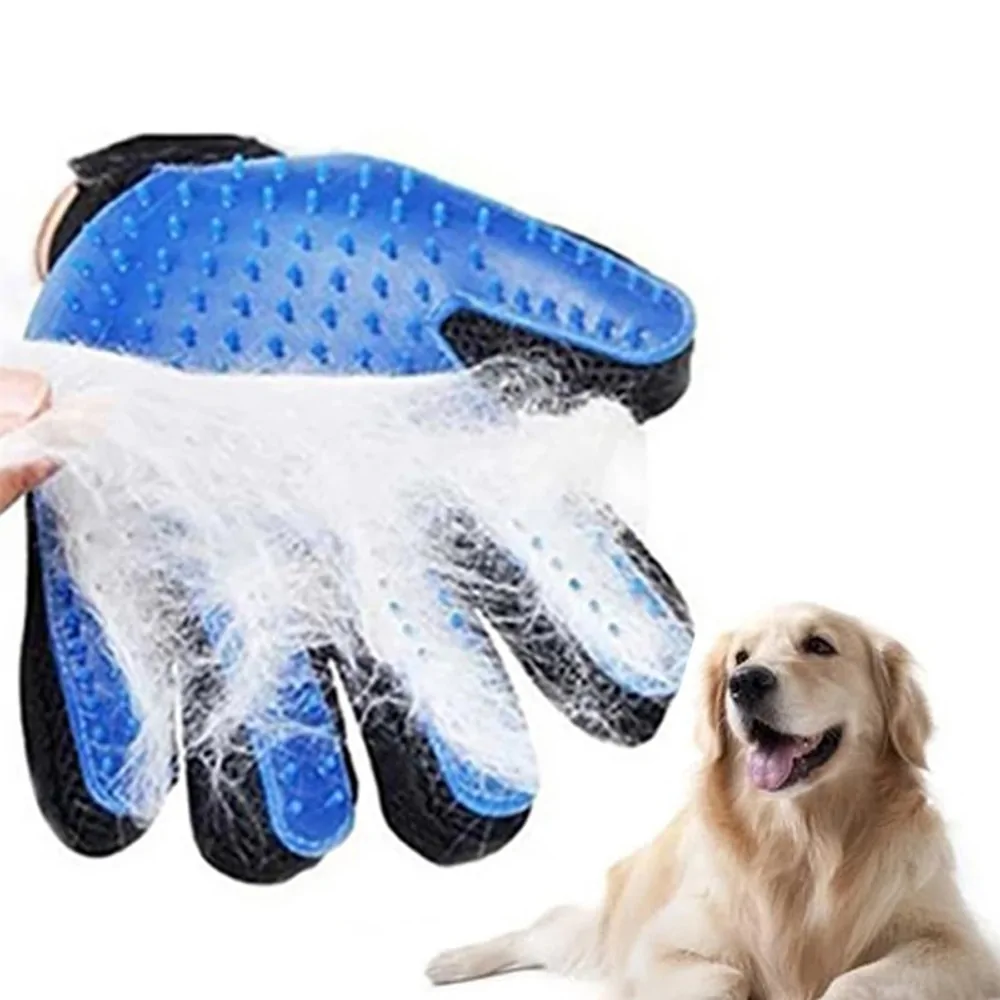 Pet Hair Grooming Glove- Gentle Pet Hair Deshedding glove and Bath Tool - Image 4