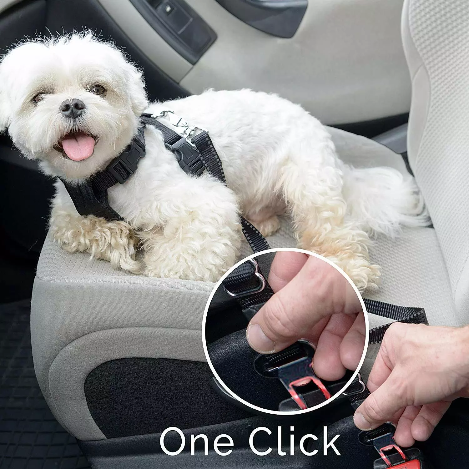 Adjustable Pet Cat Dog Car Safety Belt Collars Pet Restraint Leash Travel Clip - Image 6