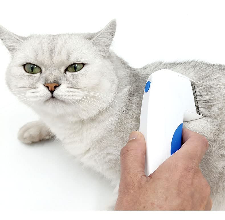 Electric Pet Comb, Stainless Steel, Effectively Removes Floating Hair for Long & Short-haired Pets like Cats/Dogs/Rabbits/ - Image 7