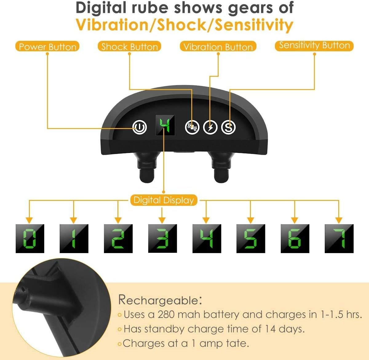 Bark Collar, Harmless Bark Collar for Any Size Dogs, Rechargeable Anti bark Collar, Beep Vibration and No Harm Shock Smart Detection Module - Image 7