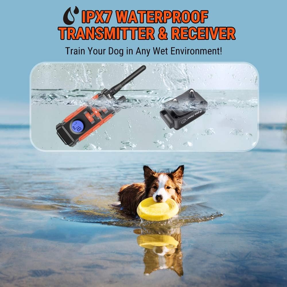 Petrainer PET616A Waterproof dog training collar with remote electric collar for dogs with Beep Vibrate Static Rechargeable Dog Training Collar - Image 3