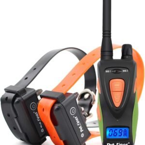 Petrainer 617A Dog Training Collar with Remote Waterproof and Rechargerable Electric Collar with Beep Vibrating for Dogs,1000ft/ 330yards Range