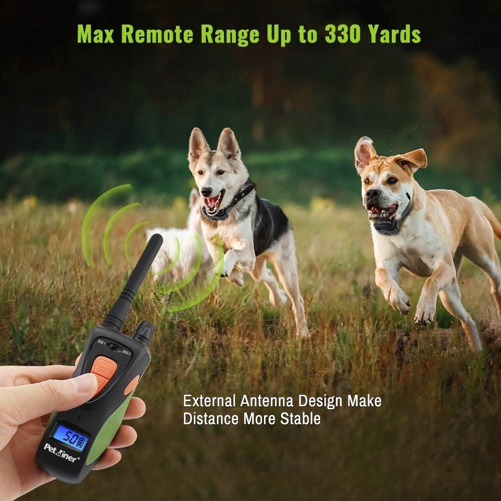 Petrainer 617A Dog Training Collar with Remote Waterproof and Rechargerable Electric Collar with Beep Vibrating for Dogs,1000ft/ 330yards Range - Image 4