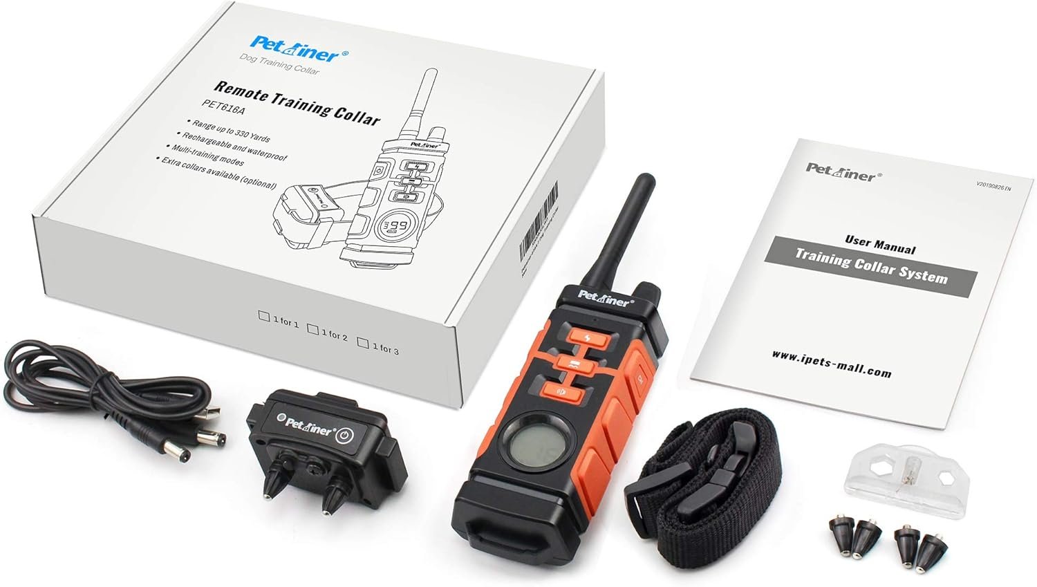 Petrainer PET616A Waterproof dog training collar with remote electric collar for dogs with Beep Vibrate Static Rechargeable Dog Training Collar - Image 8