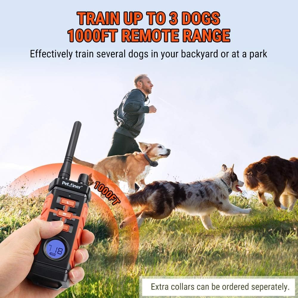 Petrainer PET616A Waterproof dog training collar with remote electric collar for dogs with Beep Vibrate Static Rechargeable Dog Training Collar - Image 6