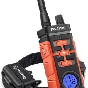 Petrainer PET616A Waterproof dog training collar with remote electric collar for dogs with Beep Vibrate Static Rechargeable Dog Training Collar