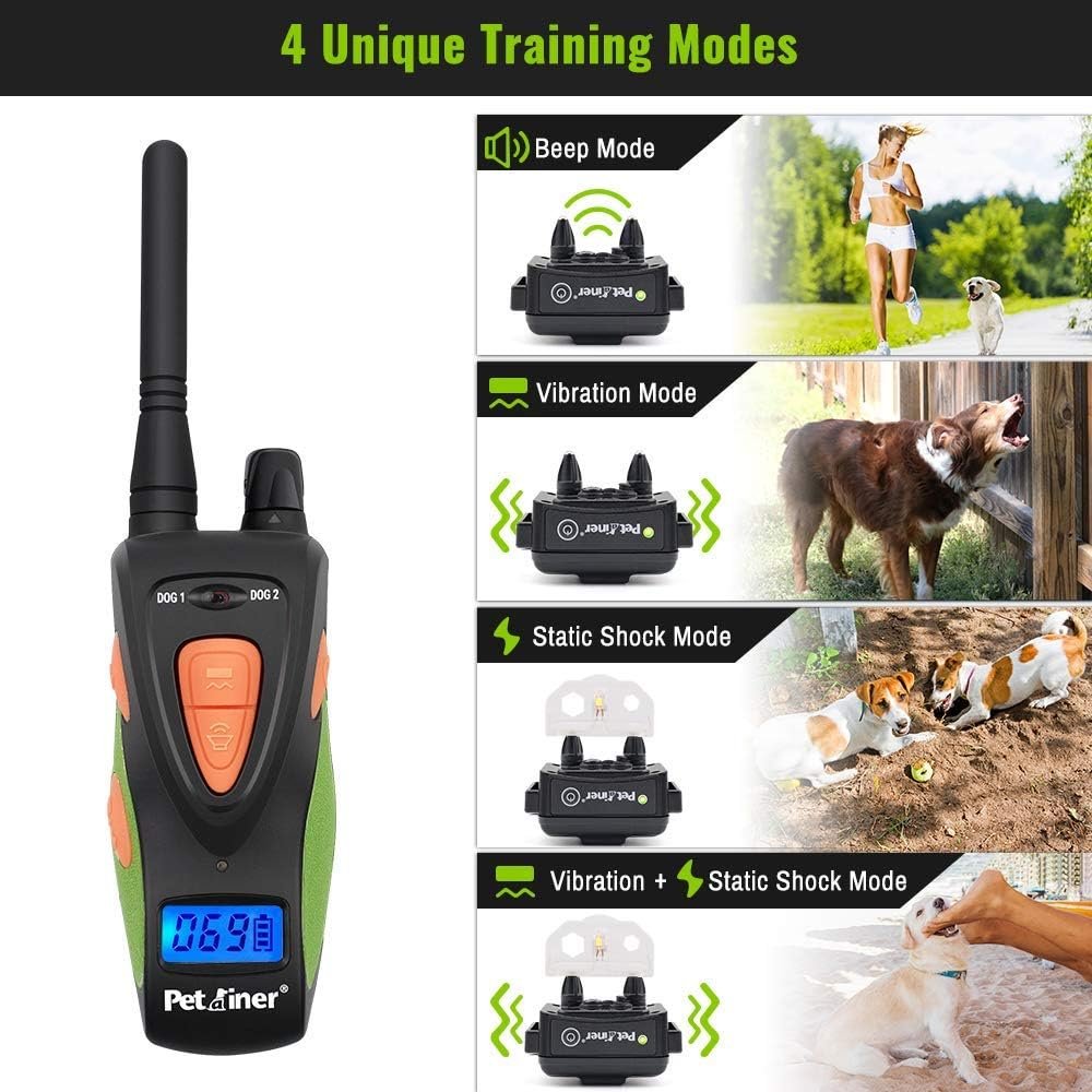 Petrainer 617A Dog Training Collar with Remote Waterproof and Rechargerable Electric Collar with Beep Vibrating for Dogs,1000ft/ 330yards Range - Image 6